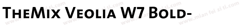 TheMix Veolia W7 Bold字体转换